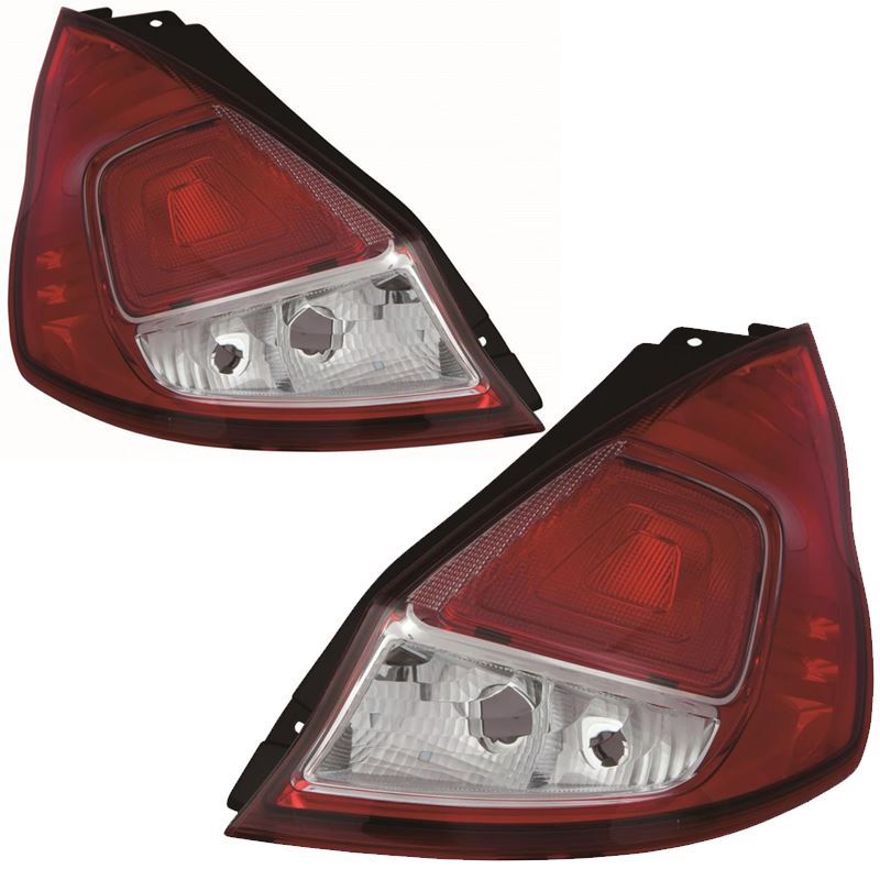 FORD FIESTA MK7 2012-2015 REAR TAIL LIGHTS LEFT & RIGHT PAIR