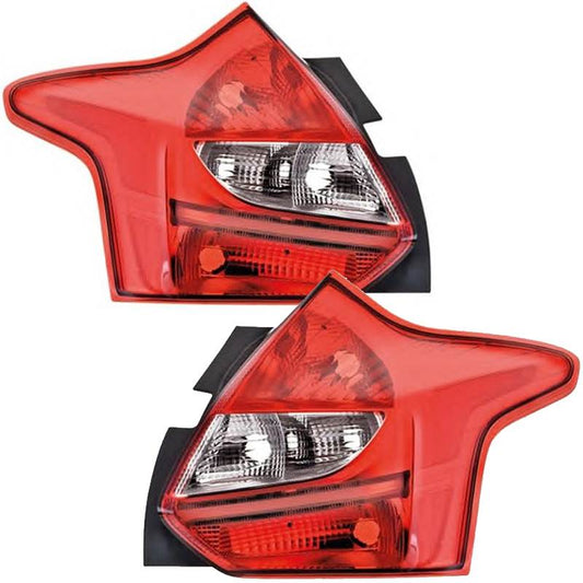 Ford Focus MK3 Rear Tail Lights Lamps Pair Left And Right 2011-2015 NOT LED