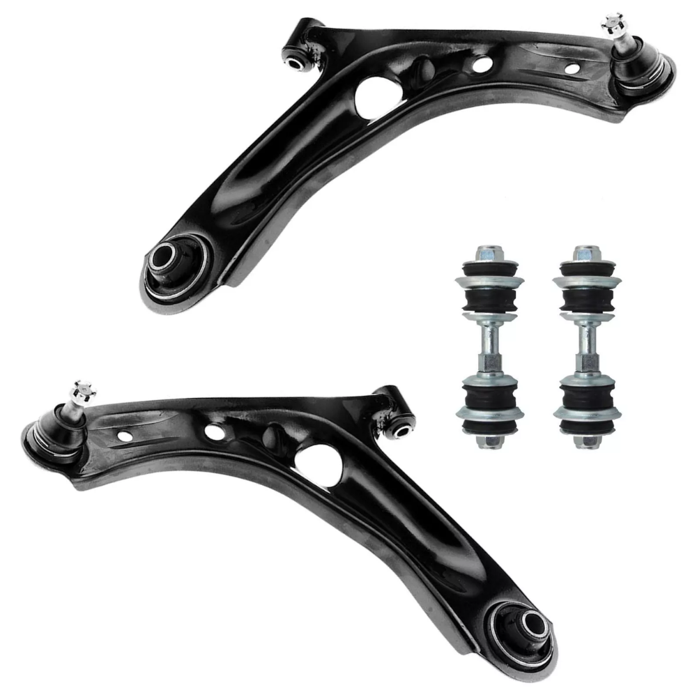 Citroen C1 2005-2015 Front Lower Wishbones Arms and Drop Links Pair