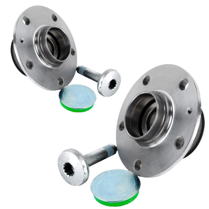 For Audi A3 2003-2015 Rear Hub Wheel Bearing Kits Pair Inc ABS Ring