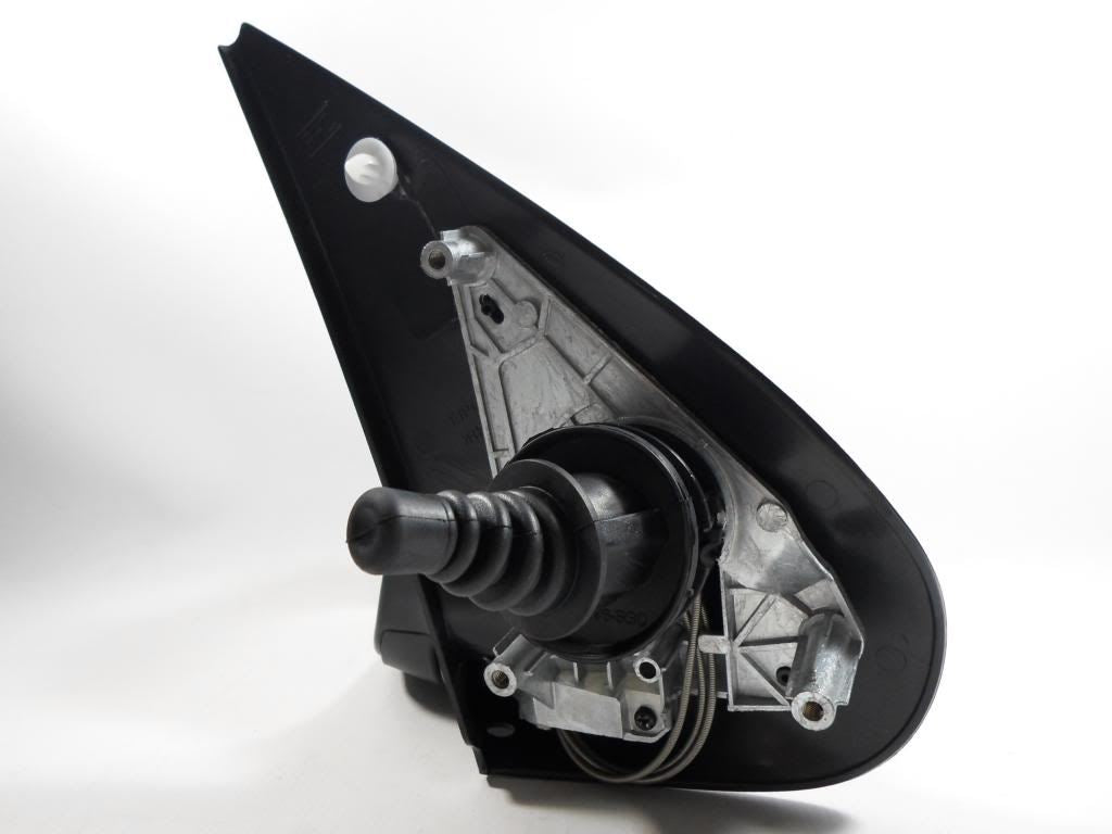 Peugeot 206 1998-2009 Cable Adjust Wing Door Mirror Black Cover Passenger Side