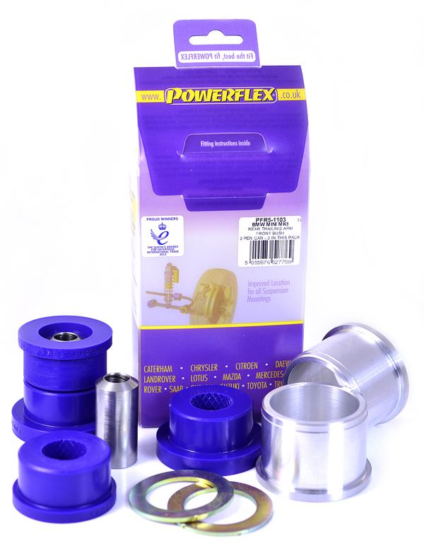 For Mini Countryman R60 2WD 2010-2016 PowerFlex Rear Trailing Arm Front Bush