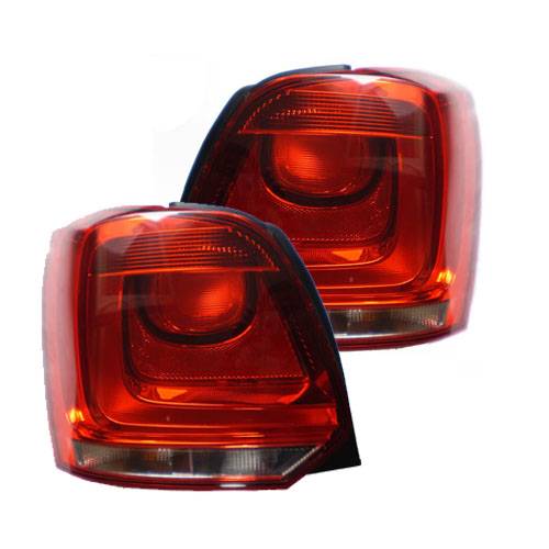 VOLKSWAGEN POLO MK5 6R 2009-2015 REAR TAIL LIGHTS 1 PAIR O/S & N/S
