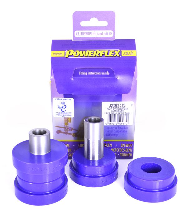 For Peugeot 206 PowerFlex Rear Stabiliser Bar Outer Bush