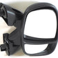 Renault Trafic Van Mk2 2010-> Manual Wing Door Mirror Black Cover Drivers Side