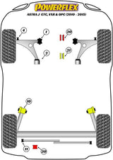 Vauxhall Astra MK6 GTC, VXR & OPC (2010-2015) Rear Engine Mounting Insert Diesel