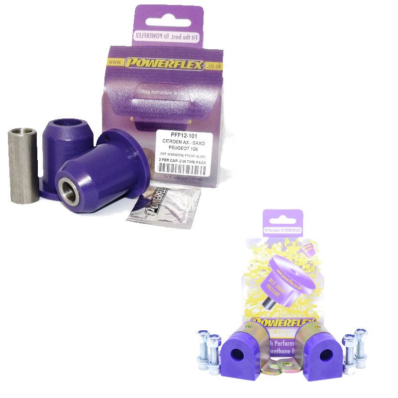 For Citroen Saxo inc VTS/VTR (1996-2003) PowerFlex Front Wishbone Bush Set