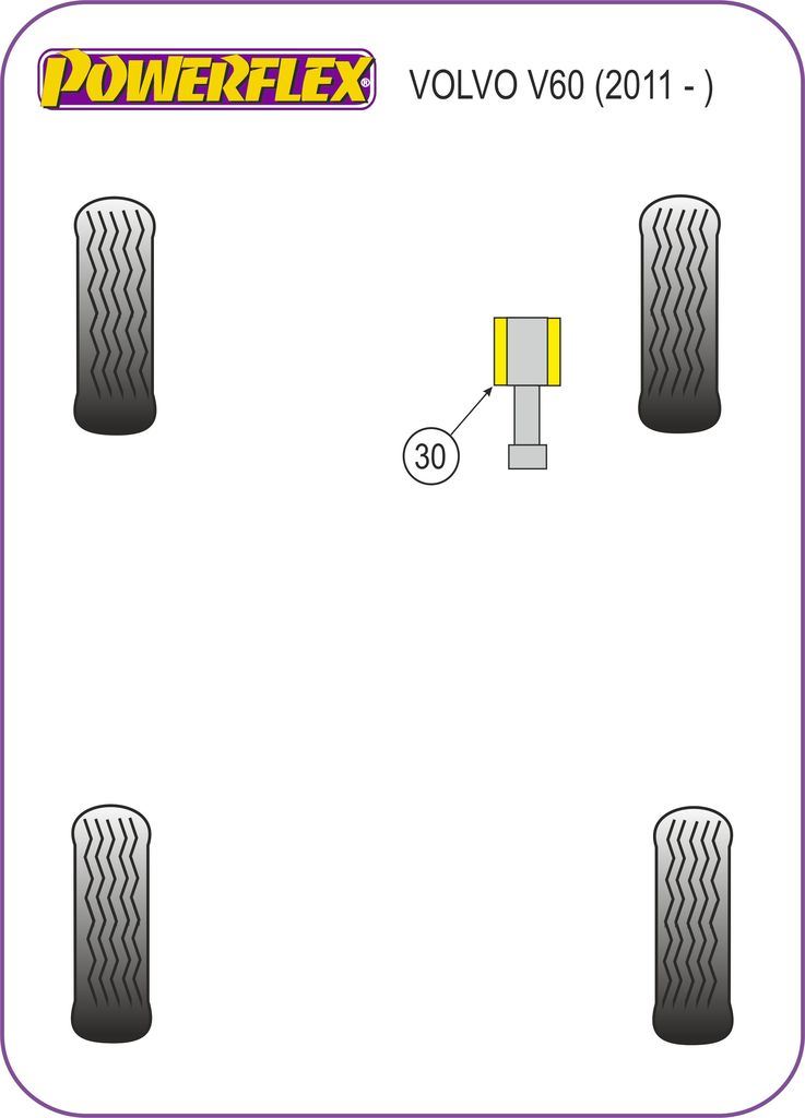 For Volvo V60 2011 on PowerFlex Torque Rod Insert