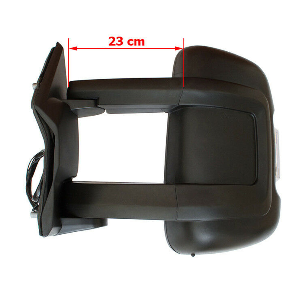 Citroen Relay 2006-2018 Long Arm Electric Black Door Wing Mirror Passenger Side