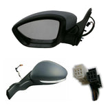 Peugeot 2008 2012-2020 Electric Door Wing Mirror Primed Cover Left Side