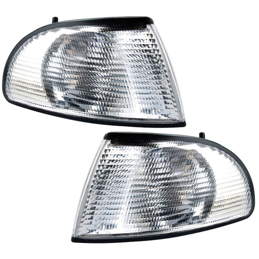 AUDI A4 MK1 1994-1999 FRONT INDICATORS CLEAR BOSCH FITTING 1 PAIR O/S & N/S