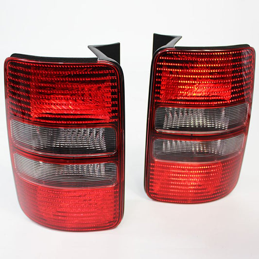 VW CADDY 2010-2016 TWIN DOOR SMOKED REAR TAIL LIGHTS LAMPS PAIR