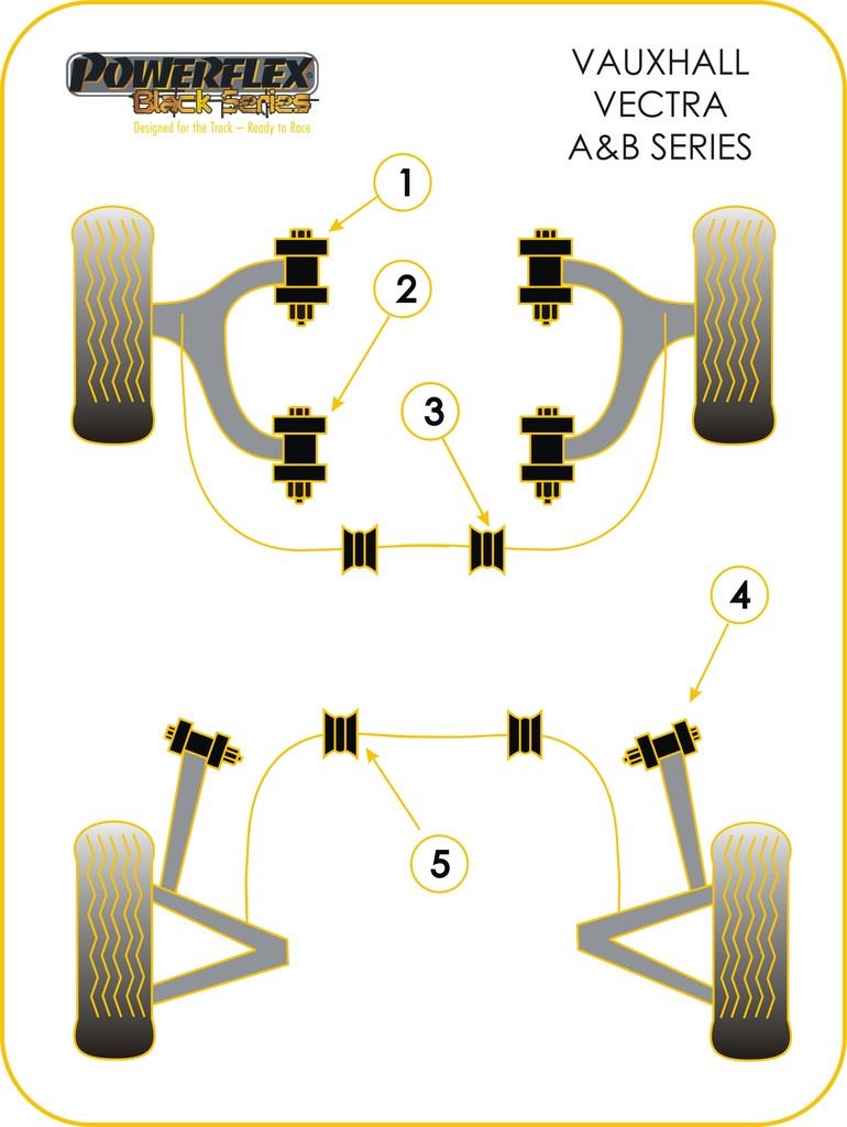 For Vauxhall Vectra B 1995-2002 PowerFlex Universal Exhaust Mount