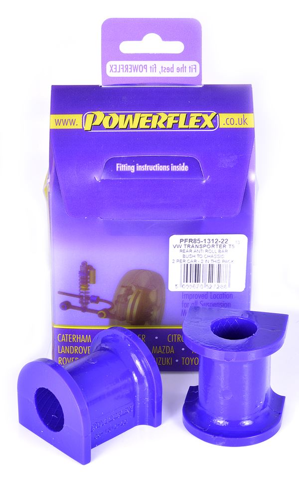 For VW T5 Transporter 2003-2015 PowerFlex Rear Anti Roll Bar Bush to Chassis