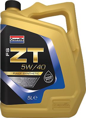Car Engine Oil Granville FS-ZT SAE 5W40 Fully Synthetic 5L A3 B3 B4 5 Litre