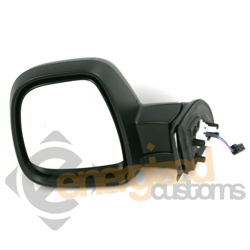 Peugeot Partner 2012-2016 Electric Black Cover Wing Door Mirror Passenger Side