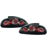 ROVER GROUP MGTF  2002-2005 REAR TAIL LIGHTS BLACK LEXUS PAIR