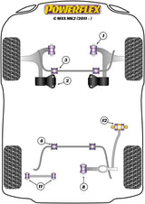 Ford C-Max MK2 (2011-) PowerFlex Front Arm Rear Bush Anti-Lift & Caster Offset