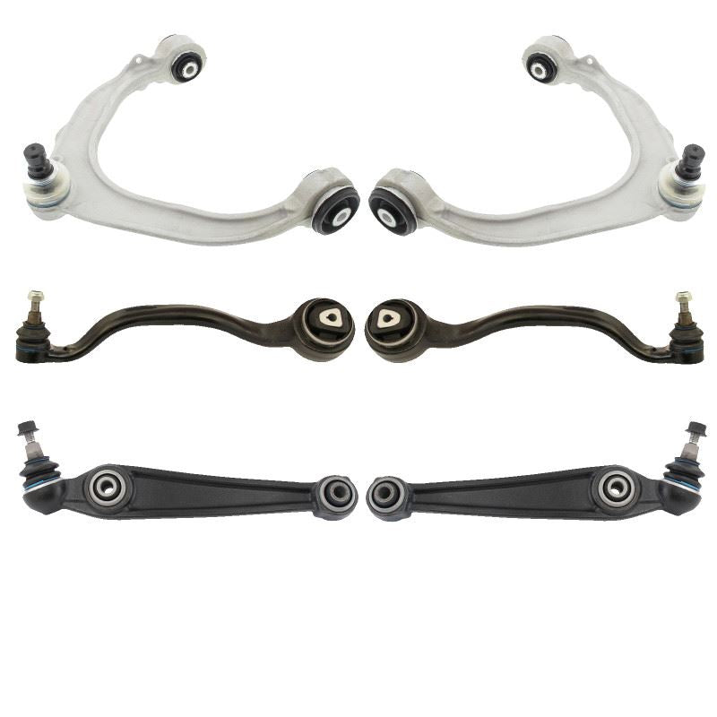 For BMW X6 2008-2014 Front Upper and Lower Left and Right Wishbones Arm Kit