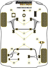 Ford Focus Mk2 ST 2005-2010 PowerFlex Black Gearbox Mount Insert