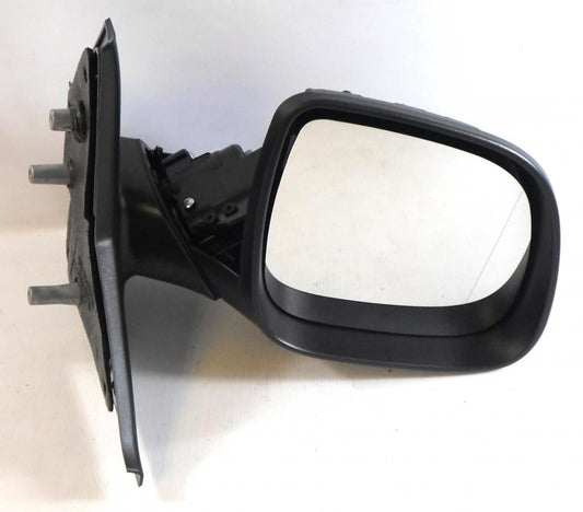 VW Transporter T5 1/2010-> Manual Wing Door Mirror Black Cover Drivers Side