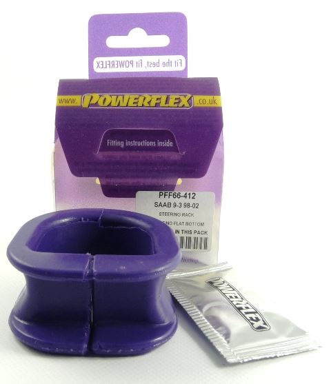 For Saab 900 1994-1998 PowerFlex Steering Rack Mounting Flat Bottom