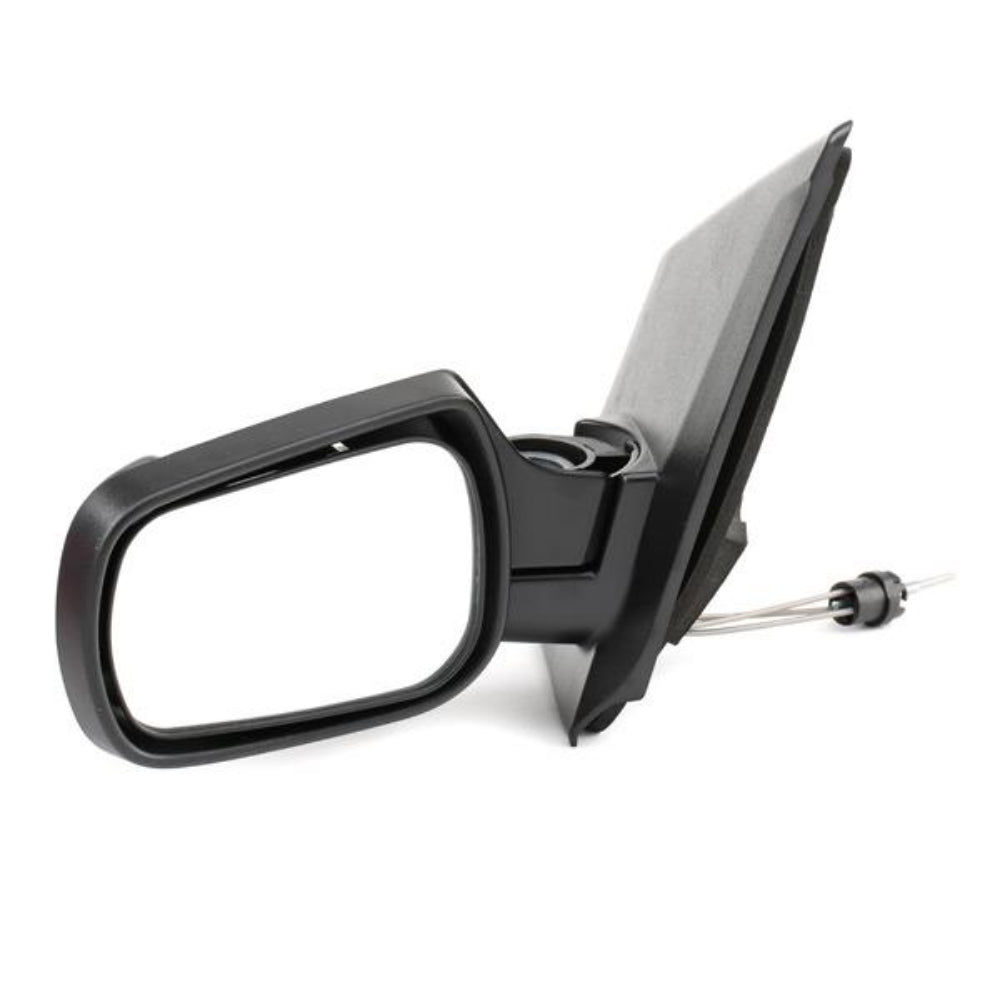 Ford Fiesta MK6 2002-2005 Manual Black Wing Door Mirror Passenger Side Left