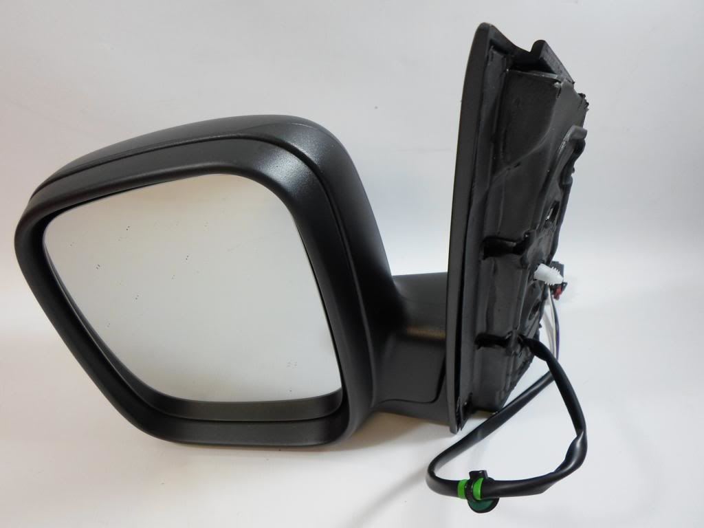 Volkswagen Caddy Mk3 10/2010-> Electric Black Wing Door Mirror Passenger Side