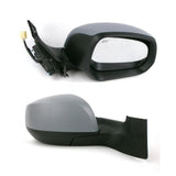Suzuki Splash 2008-> Electric Adjust Wing Door Mirror Primed Cover Drivers Side