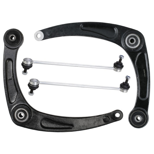 For Peugeot Partner 2008-2016 Front Lower Wishbones Arms and Drop Links Pair