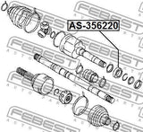 Nissan Cube 2010-2018 Front Driveshaft Intermediate Support Bearing
