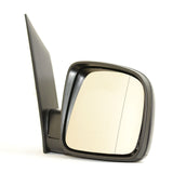 VW Caddy Mk3 2004-2010 Manual Black Door Wing Door Mirror Right Side