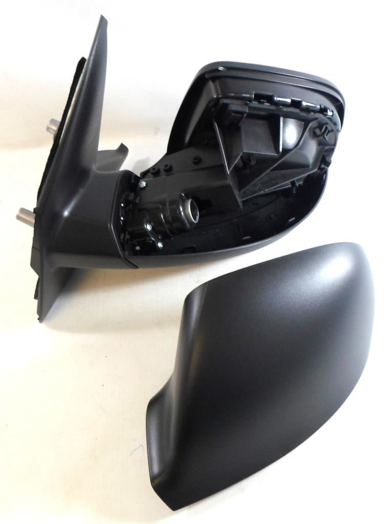 VW Transporter T5 Van 1/2010-> Manual Black Wing Door Mirror Passenger Side N/S