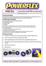 BMW 3 Series 2005-2013 PowerFlex Black Rear Upper Lateral Arm To Chassis Bush