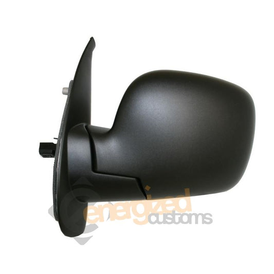 Renault Kangoo Van 9/2008-> Electric Wing Door Mirror Black Cover Passenger Side