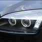 FORD FOCUS MK2  2005-5/2008 BLACK ANGEL EYES HEADLIGHTS PAIR