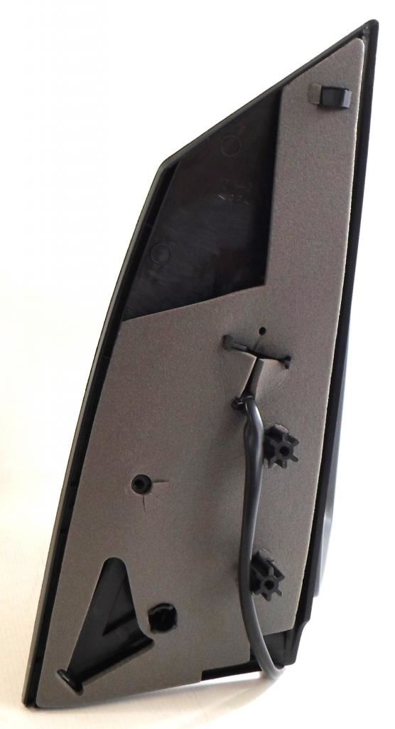 Fiat Scudo Van 2007-> Electric Black Wing Door Mirror Single Glass Drivers Side