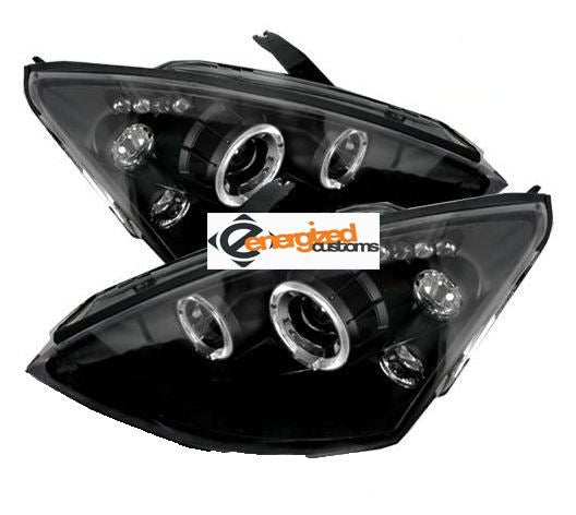 FORD FOCUS MK1  2001-2004 BLACK ANGEL EYES HEADLIGHTS PAIR