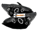 FORD FOCUS MK1  2001-2004 BLACK ANGEL EYES HEADLIGHTS PAIR