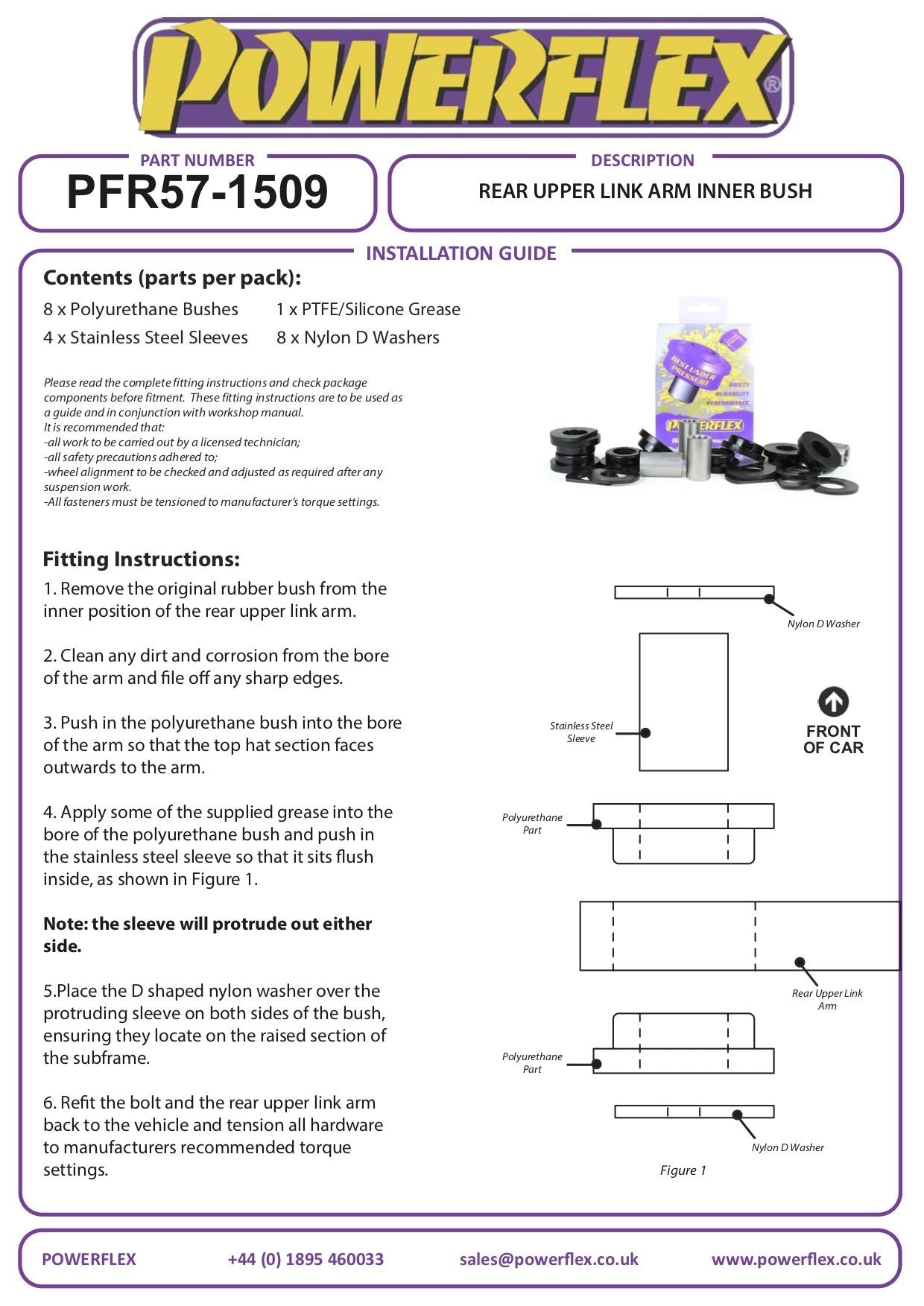 Porsche 996 (1997-2005) PowerFlex Rear Upper Link Arm Inner Bush