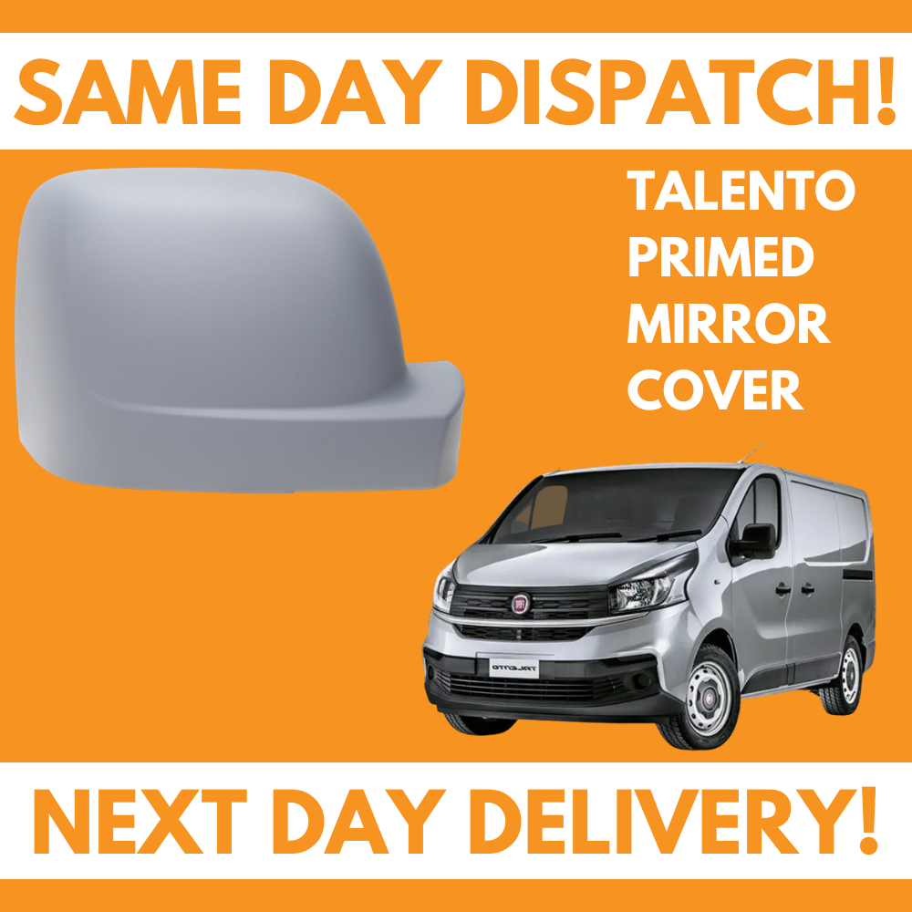 Fiat Talento 2014-2019 Wing Mirror Cover Primed Right Side