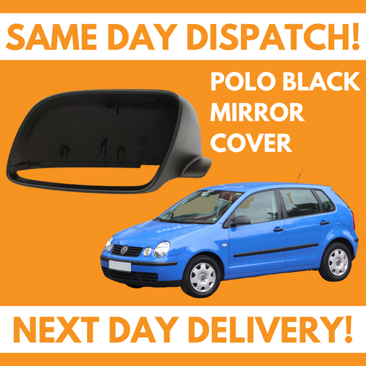 VW Polo 9N 2002-2005 Wing Mirror Cover Black Left Side