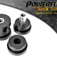 For Rover 400 Series Old Shape PowerFlex Black Rear Lower Shock Mounting Bush