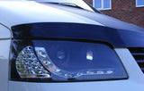 VW TRANSPORTER T5 INC CARAVELLE 2003-2010 BLACK DRL DEVIL EYE HEADLIGHTS PAIR