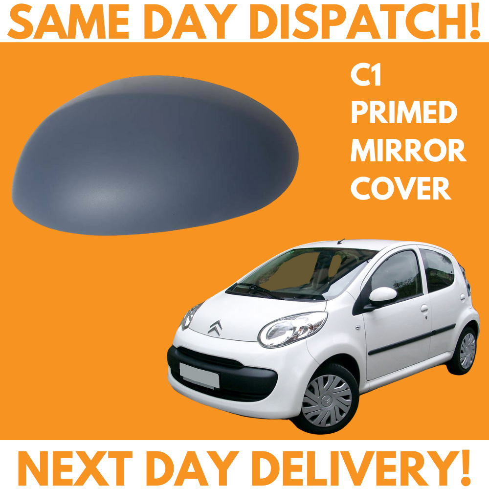 Citroen C1 2005-2014 Wing Mirror Cover Primed Left Side