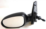 Ford Ka Mk2 11/2008- Cable Adjust Wing Door Mirror Black Cover Passenger Side