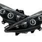 PEUGEOT 207  2006-> BLACK ANGEL EYES HEADLIGHTS PAIR