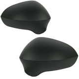 Seat Ibiza 6J 2008-2017 Black Door Wing Mirror Covers Left Right Side Pair