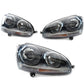 VW Golf MK5 R32 Style Headlights 2003-2009 Xenon Look Projector Headlamps Pair
