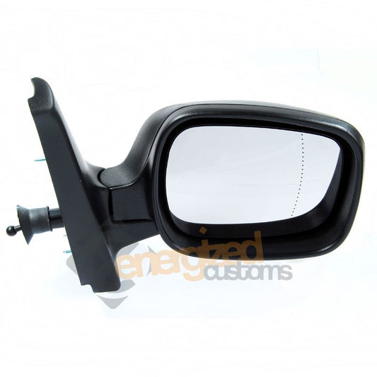 Nissan Kubistar 2003-2009 Cable Adjust Wing Door Mirror Black Cover Drivers Side